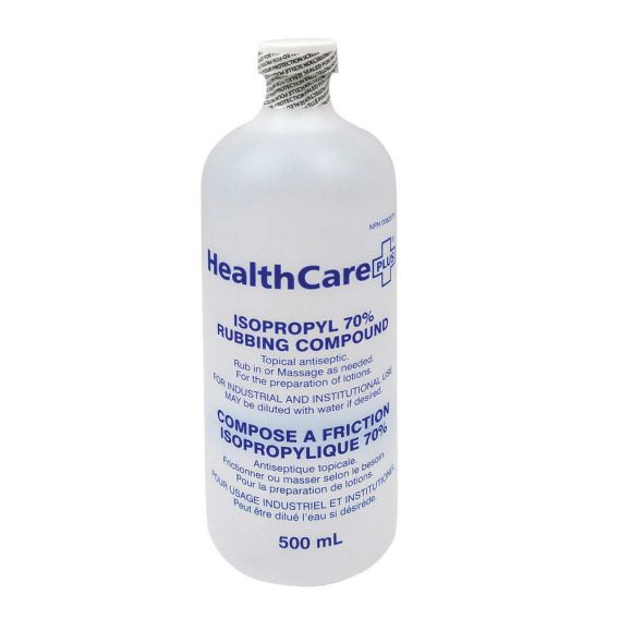 Isopropyl alcohol, 70% (250ML, 500ML, or 4L) – First Aid Central
