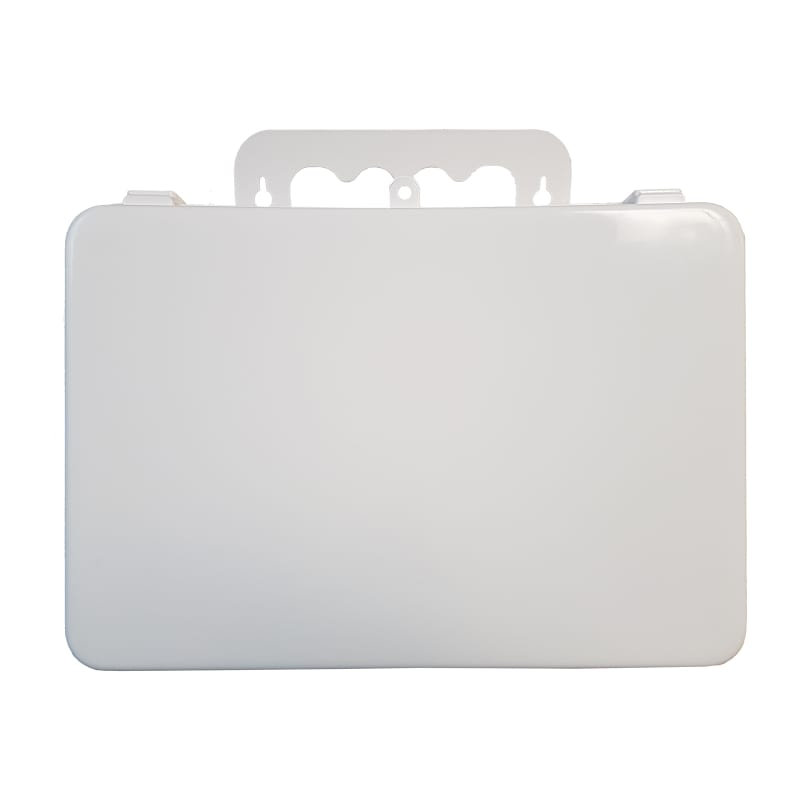 Mallette de premiers secours vide en plastique blanc – 10 po x 6,7 po x 3 po