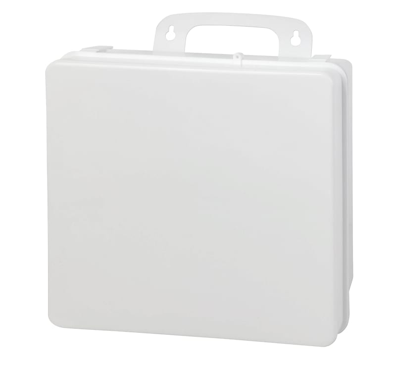 Mallette de premiers secours vide en plastique - 9,5 po x 9,5 po x 3 po