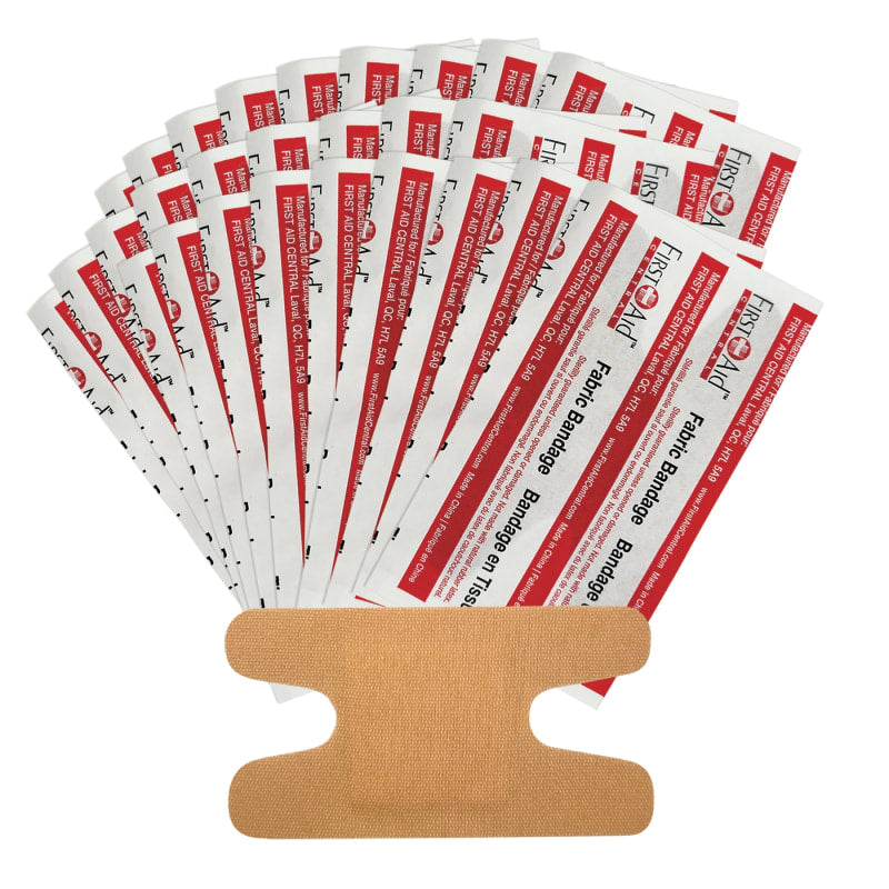 Bandages adhésifs en tissu léger pour jointures (sachet de 100)