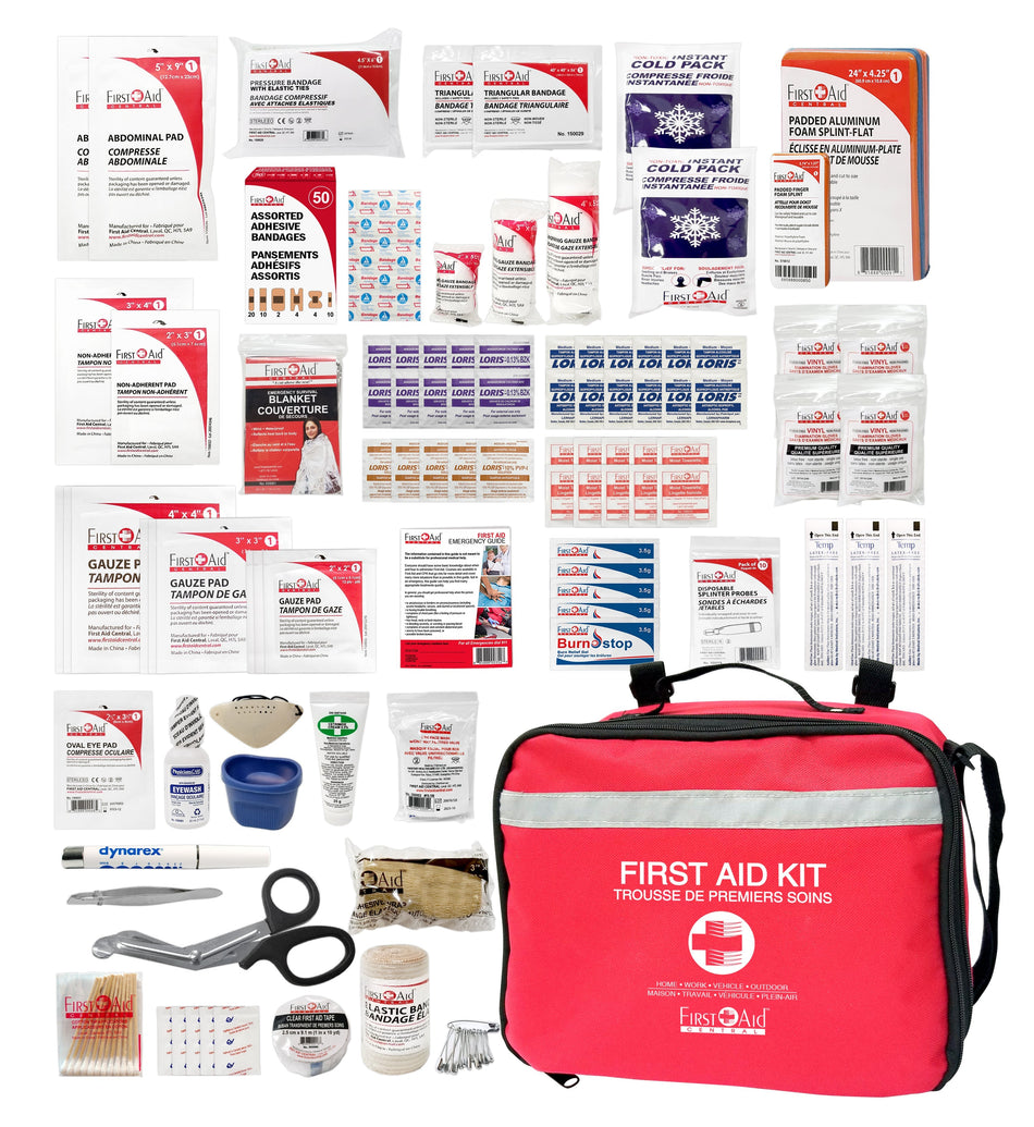 Trousse de premiers soins tout usage deluxe, nylon, 182 pièces