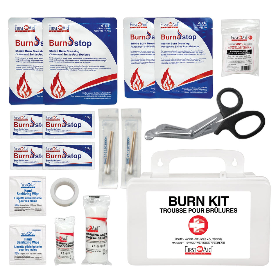 Trousse de premiers soins standard pour brûlures