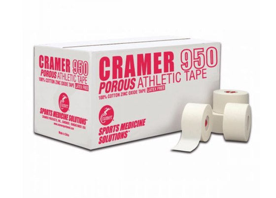 Cramer 950 Porous Adhesive Athletic Tape - 1½" x 15yds - Case of 32