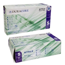 DURACORE, Gants d'examen médical en nitrile bleu, 3 mil (boîte de 100)