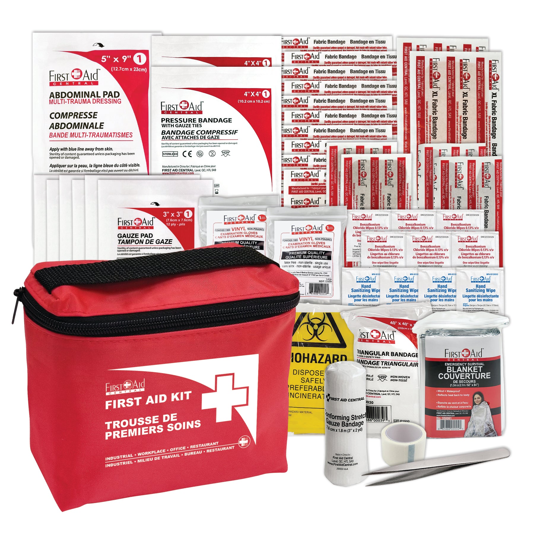 Type 1 First Aid Kit - CSA Z1220-24 Requirements (Qc and Nova Scotia ...