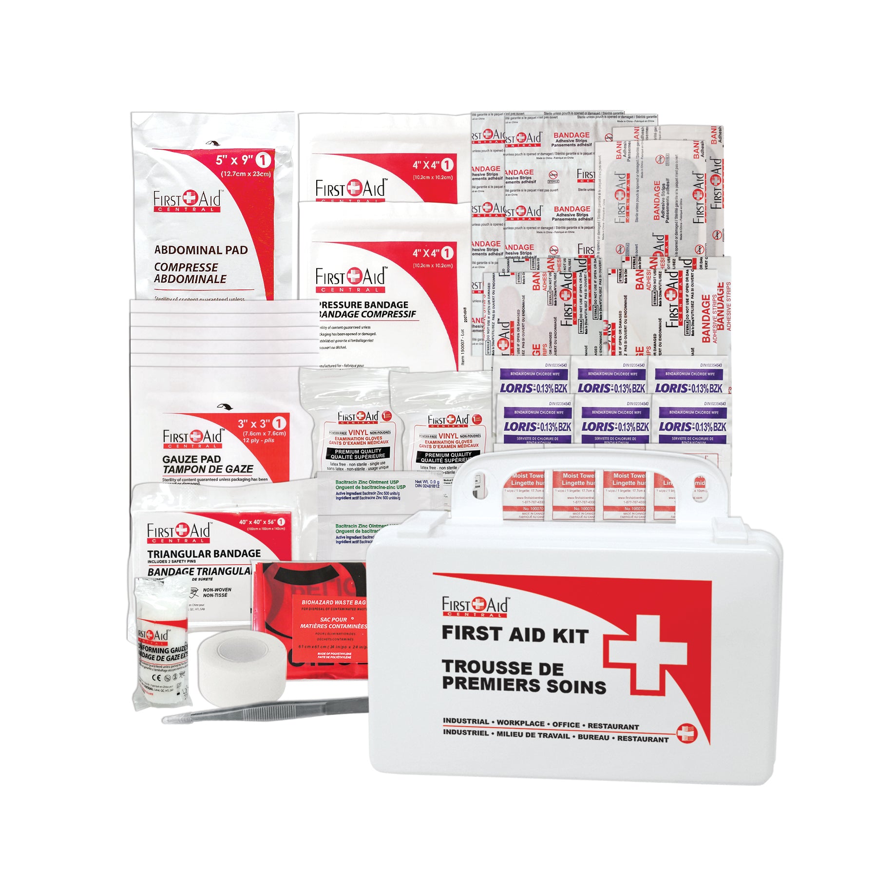 Type 1 First Aid Kit (CSA Z1220-17 requirements) – First Aid Central