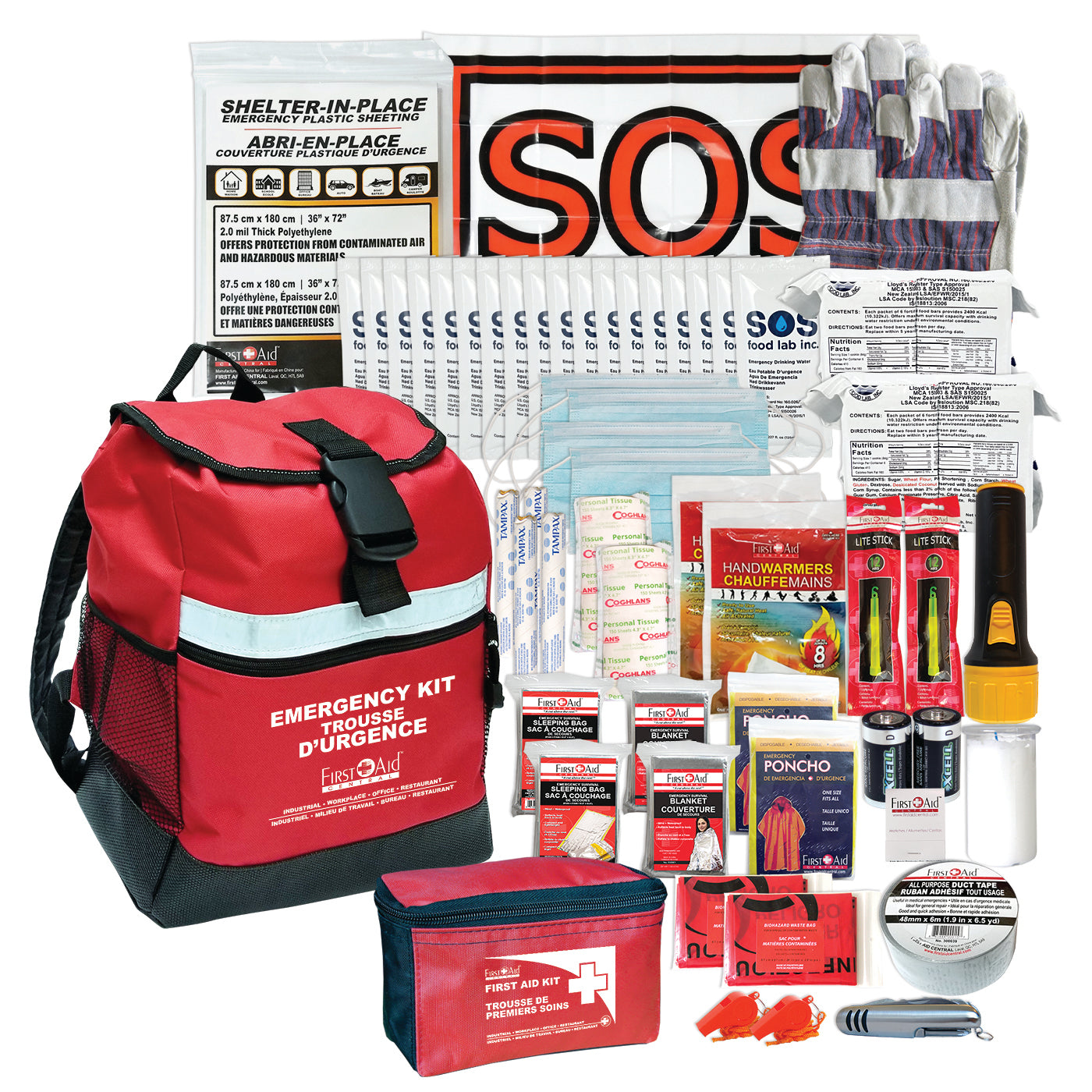 2 Person 72 Hour Emergency Survival Kit – First Aid Central