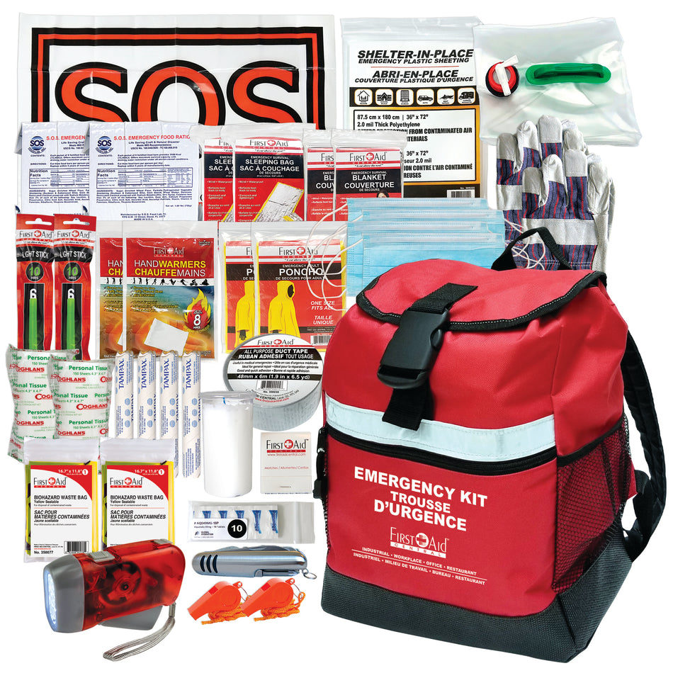 Trousse de Survie d'Urgence 2 personnes 72 heures - sans eau