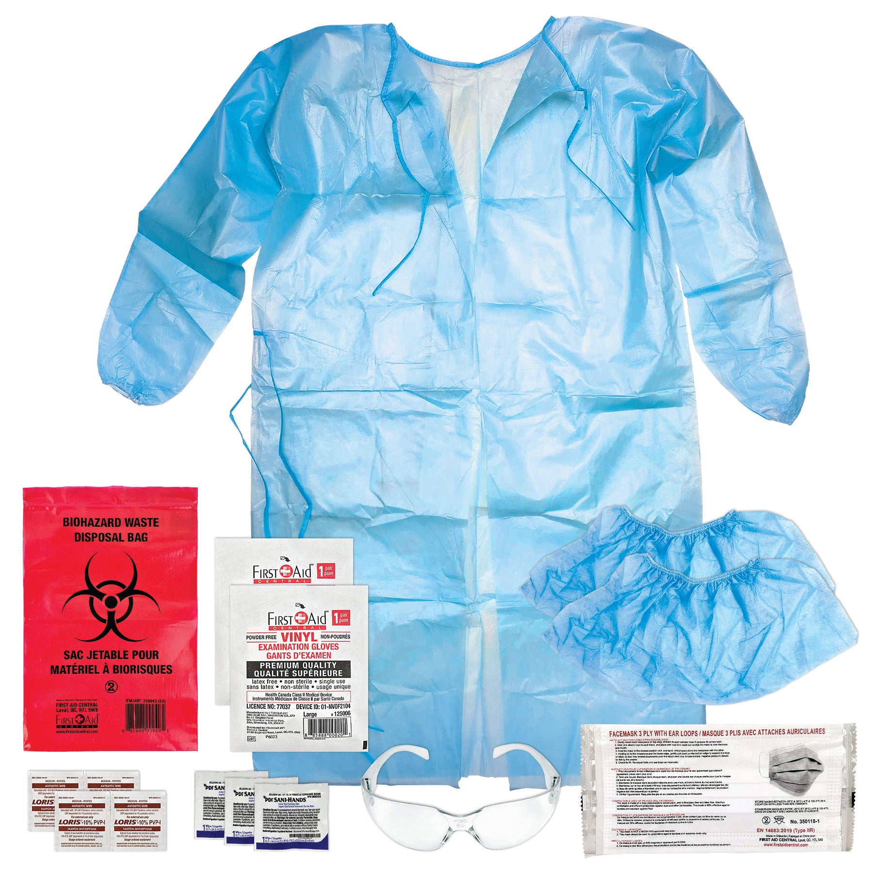 Pandemic Personal Isolation Kit – First Aid Central
