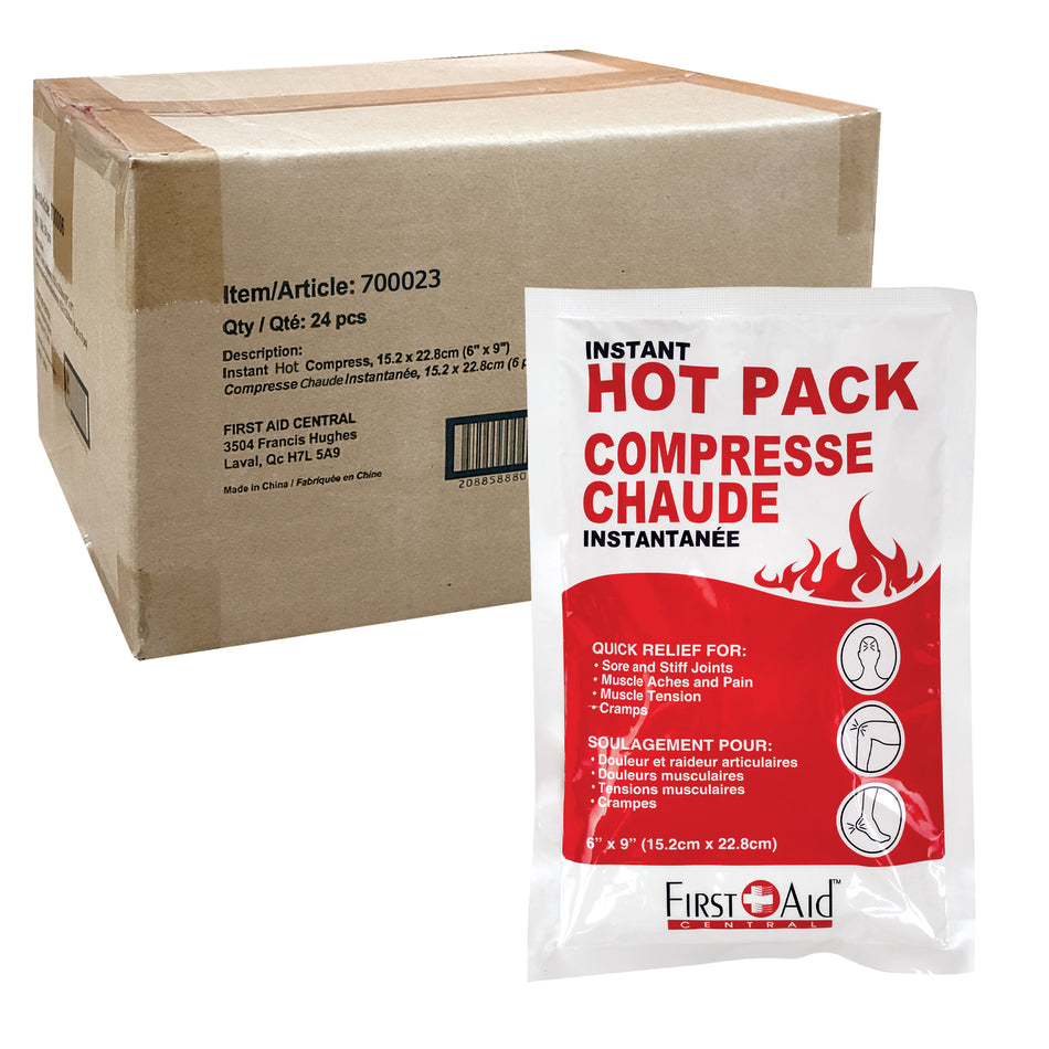 Compresse chaude instantanée