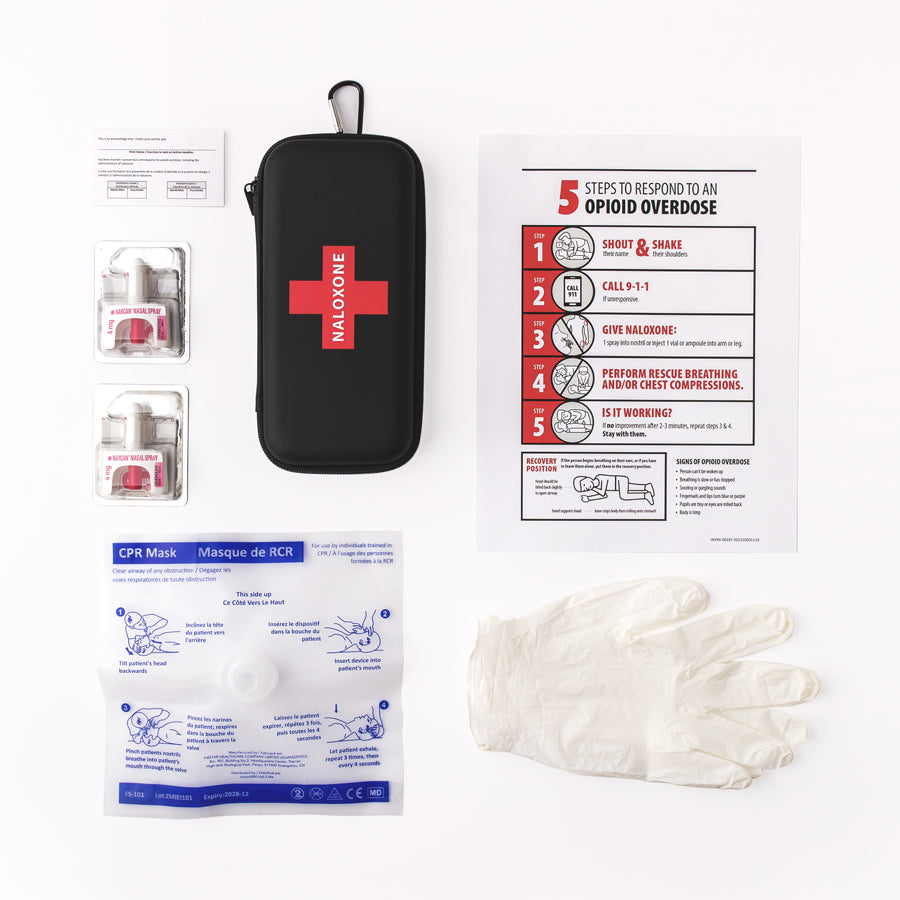 NARCAN® (naloxone HCI) Nasal Spray 4mg Pre-assembled Kit – First